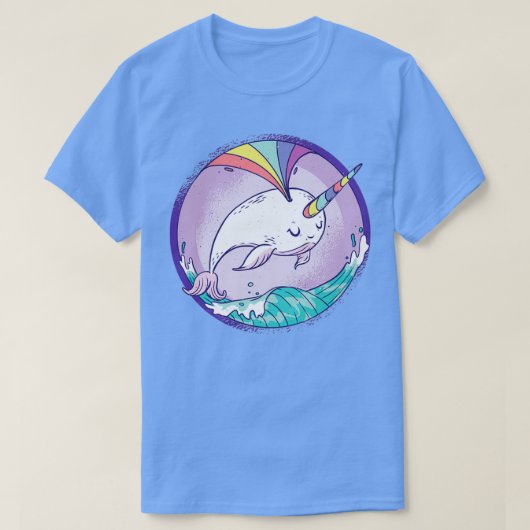 Whale with unicorn function T-Shirt (Design vorne)