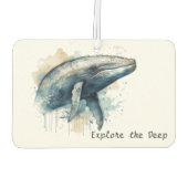 Whale Wonder für Wasserfarben, kundenspezifisch Autolufterfrischer (Rückseite)