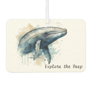 Whale Wonder für Wasserfarben, kundenspezifisch Autolufterfrischer