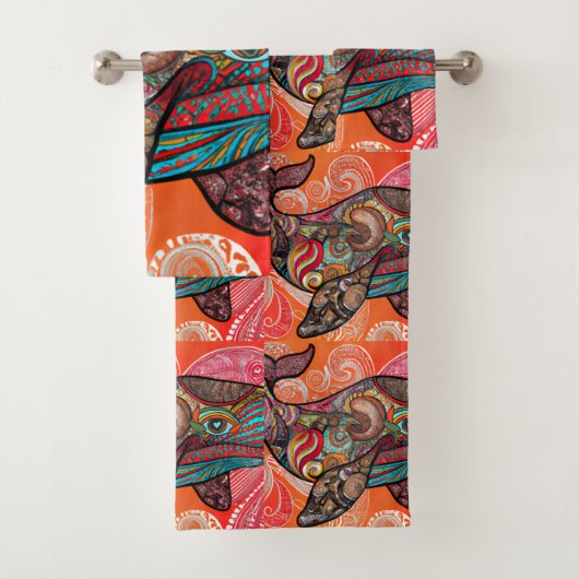 Whale Wow Badhandtuch Set (Insitu)