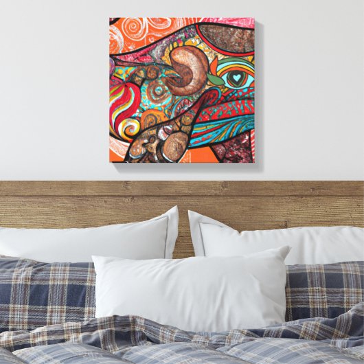 Whale Wow Leinwanddruck (Insitu (Schlafzimmer))