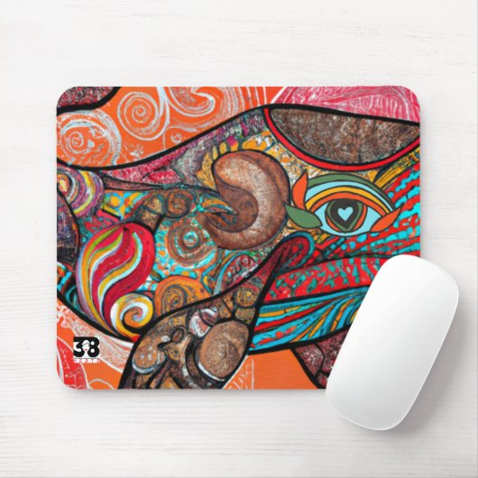 Whale Wow Mousepad (Mit Mouse)