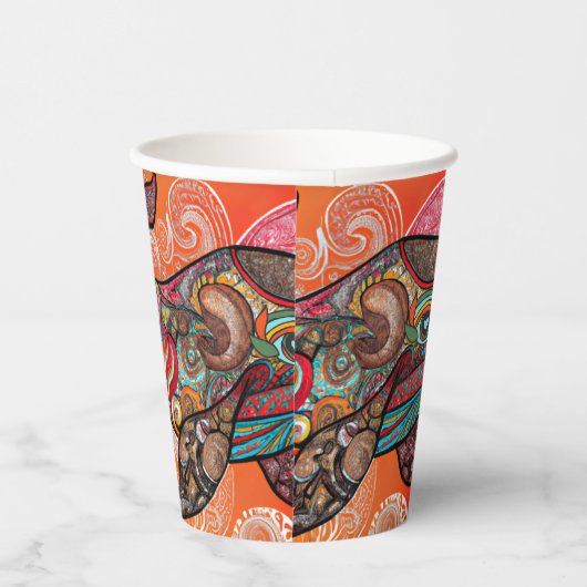 Whale Wow Pappbecher (Rechts)