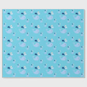 Whale Wrapping Paper Geschenkpapier (Flach)