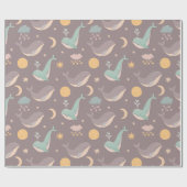 Whale Wrapping Paper Geschenkpapier (Flach)