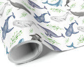 Whale Wrapping Paper Geschenkpapier (Rolleneckpunkt)