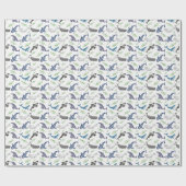Whale Wrapping Paper Geschenkpapier (Flach)
