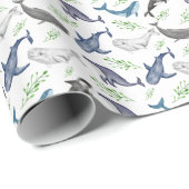 Whale Wrapping Paper Geschenkpapier (Rolleneckpunkt)