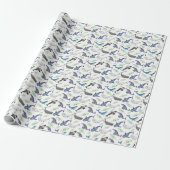 Whale Wrapping Paper Geschenkpapier (Ungerollt)