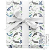 Whale Wrapping Paper Geschenkpapier