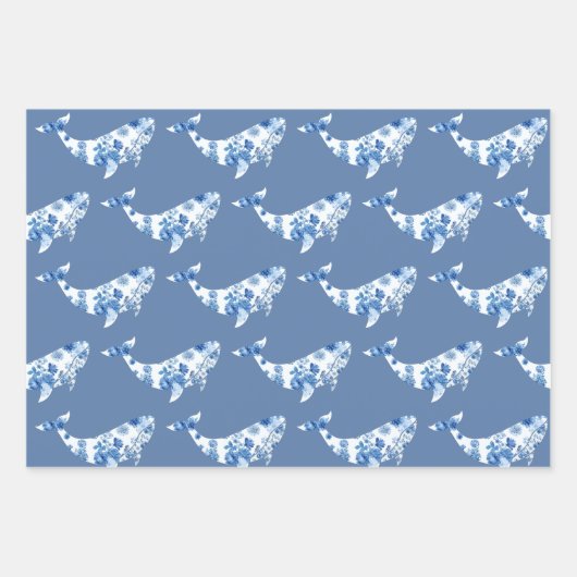 Whale-Wrapping Sheets Geschenkpapier Set (Vorderseite 3)