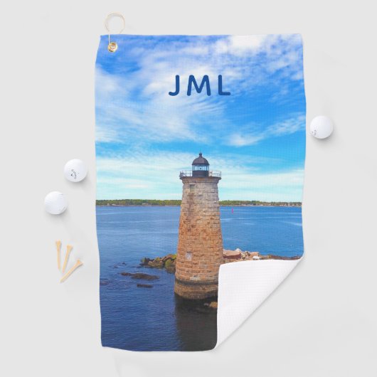 Whaleback Lighthouse Golfhandtuch (Insitu)