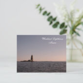 Whaleback Lighthouse, Maine Postcard Postkarte (Stehend Vorderseite)
