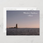 Whaleback Lighthouse, Maine Postcard Postkarte (Vorne/Hinten)