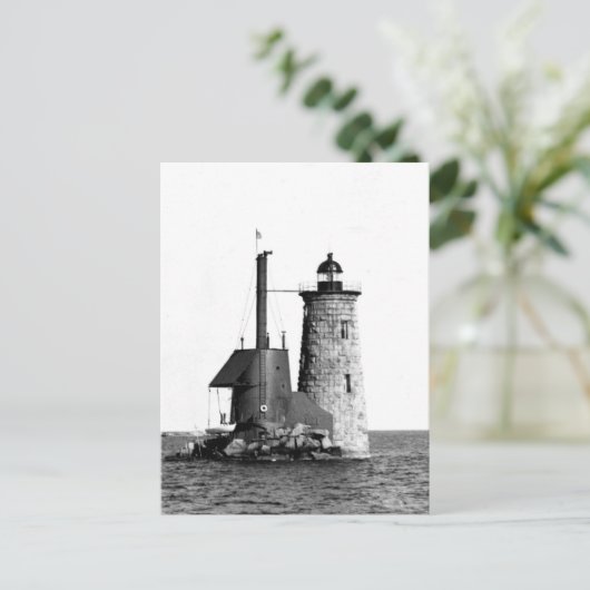 Whaleback Lighthouse Postkarte (Stehend Vorderseite)