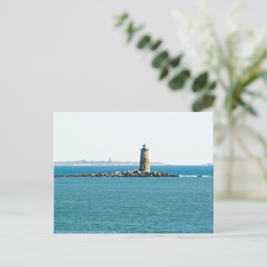 Whaleback Lighthouse Postkarte (Stehend Vorderseite)