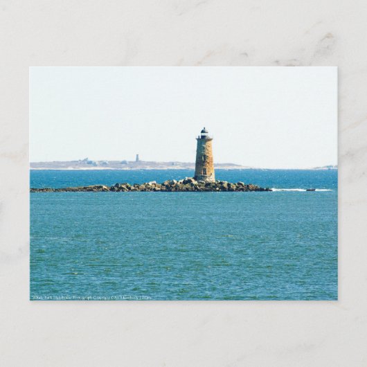 Whaleback Lighthouse Postkarte (Vorderseite)