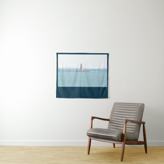 Whaleback Lighthouse Wandteppich (Beispiel (Horizontal))