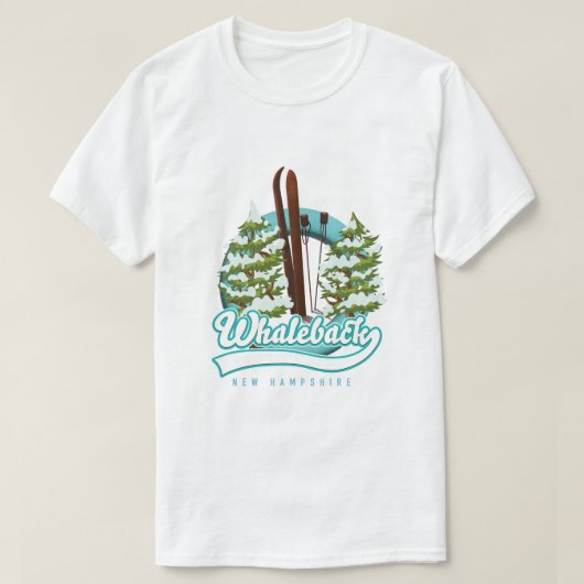Whaleback New Hampshire Retro-Logo T-Shirt (Design vorne)