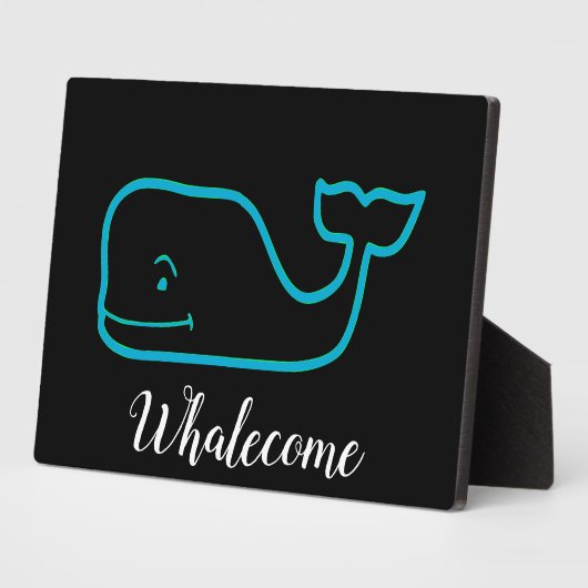 Whalecome Whale Fotoplatte (Seite)