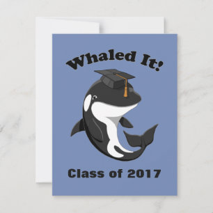 Whaled It Class of 2017 Niedlich Orca Killer Whale Einladung