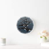 Whaledekor Whalegeschenke von Walen Runde Wanduhr (Zuhause)