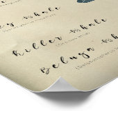 Whalenkarte Poster (Ecke)