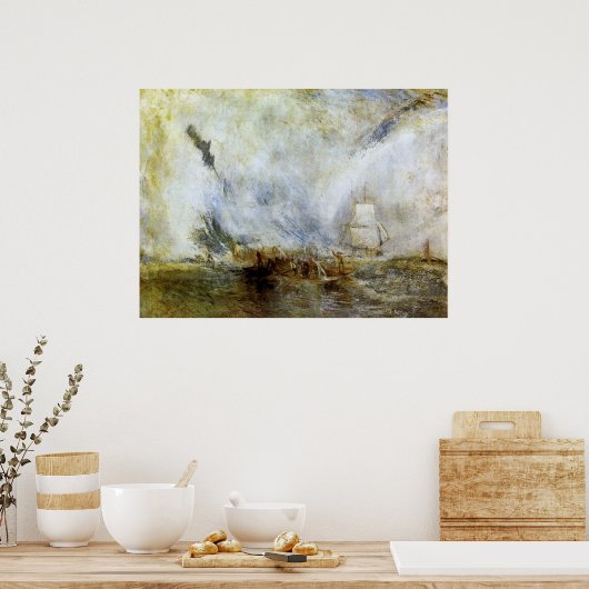 Whalers von Joseph Mallord Turner Poster (Küche)