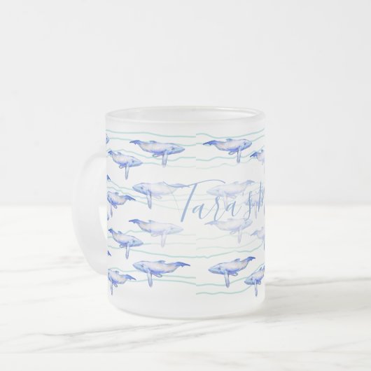 Whales Big Fish Mattglastasse (Vorderseite Links)