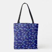 Whales Blue Tasche (Rückseite)