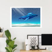 WHALES DRUCKEN POSTER (Heimbüro)
