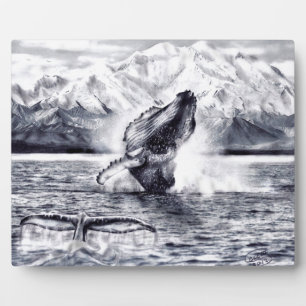 Whales Plaque Fotoplatte