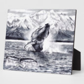 Whales Plaque Fotoplatte (Seite)
