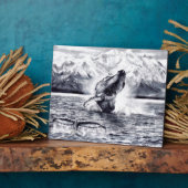 Whales Plaque Fotoplatte (Seite)