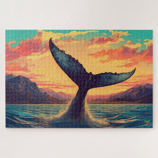 Whale's Schwanz: Sunset Dive Puzzle (Horizontal)