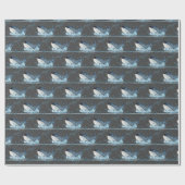 Whales Splashing Geschenkpapier (Flach)
