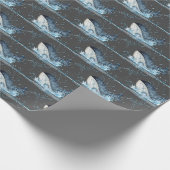 Whales Splashing Geschenkpapier (Ecke)