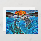 Whales Tale Postkarte (Vorne/Hinten)