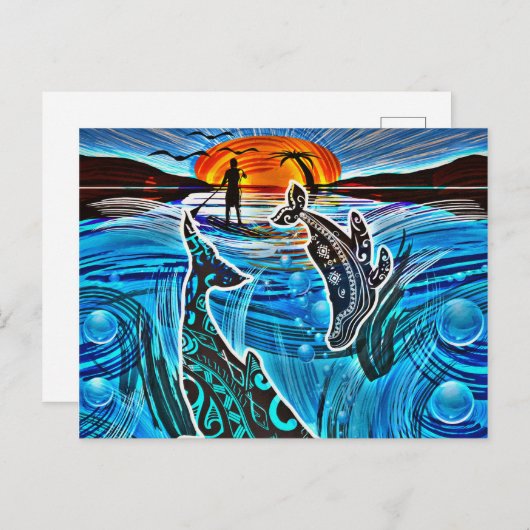 Whales Tale Postkarte (Vorne/Hinten)