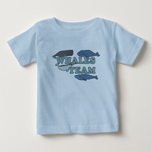 Whales Team Environmental Whale Lover Baby T-shirt (Vorderseite)