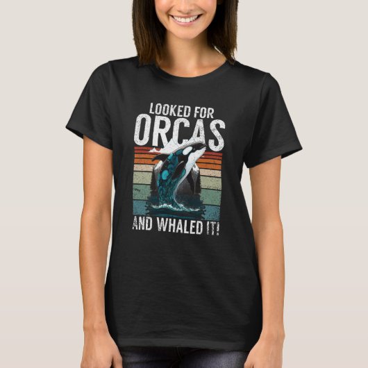 Whales Watch Dolphin Pottwhal  Saying Orca Whale   T-Shirt (Vorderseite)