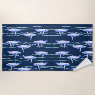 Whales Waves Strandtuch