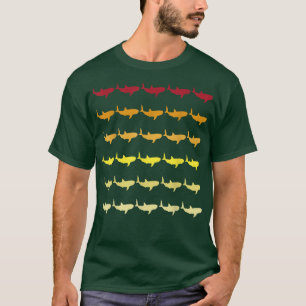 WhaleShark Retro-Tiermuster T-Shirt