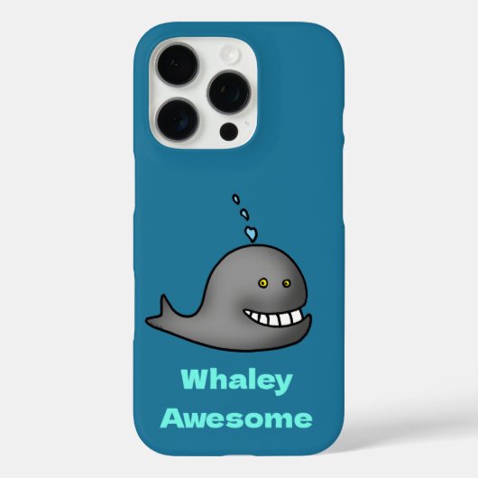 Whaley Awesome Funny Whale Pun Design Case-Mate iPhone Hülle (Rückseite)