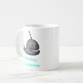 Whaley Awesome Funny Whale Pun Design Kaffeetasse (Vorderseite Links)