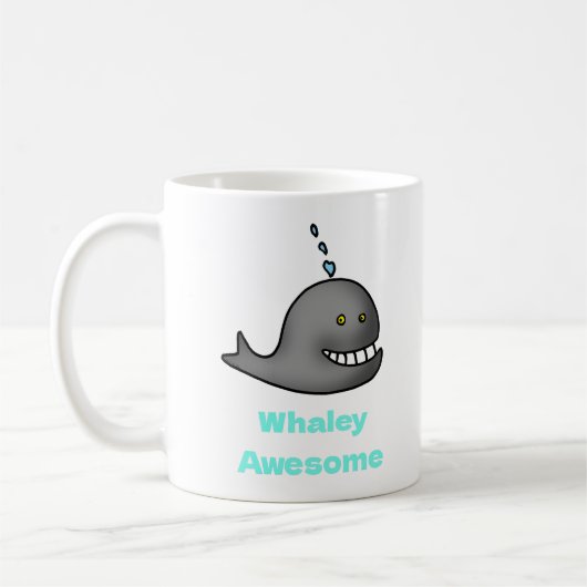 Whaley Awesome Funny Whale Pun Design Kaffeetasse (Links)