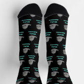Whaley Awesome Funny Whale Pun Design Socken (Oben)