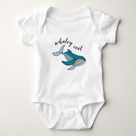 Whaley Cool Kids Ocean Whale Baby Strampler (Vorderseite)