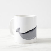 Whaley Good Coffee Text Narwhal Whale Kaffeetasse (Vorderseite Links)