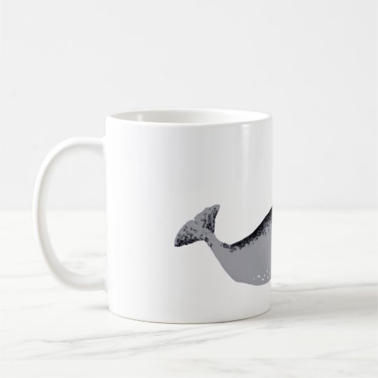 Whaley Good Coffee Text Narwhal Whale Kaffeetasse (Links)